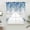 Blue Ivory, variant on Spring Blue Floral Swag Curtains for Kitchen/Bedroom/Living Room, Farmhouse Weeping Floral Leaves Wood Scalloped Curtains 63 Inch Long, Window Swag Topper Curtains Valances 2 Panels Set 36"x63"