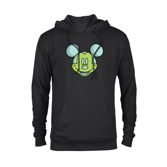 Disney Mickey Mouse Happy Smiling Face Retro Pop Art - Pullover Hoodie for Adults - Customized-Black
