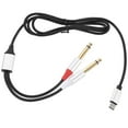 thumbnail image 1 of unbranded Cable Convertidor De Audio Tipo C A 1 4 Negro Compatible Con Smartphones Y Tablets, 1 of 7