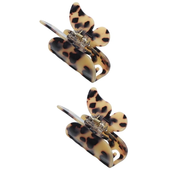 FRCOLOR 2pcs Butterfly Hair Claw Clip Hair Jaw Clamp Claw Hair Clip Women Hair Styling Tool