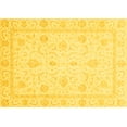 thumbnail image 1 of Ahgly Company Indoor Rectangle Oriental Yellow Traditional Area Rugs, 7' x 10', 1 of 4