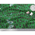 thumbnail image 2 of Soimoi Green Cotton Voile Fabric Artistic Insect & Leopard Animal Skin Print Sewing Fabric BTY 56 Inch Wide, 2 of 3