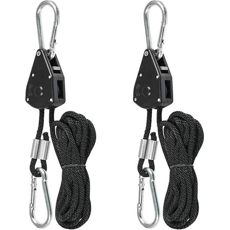 JOYWEI Ratchet Ropes With Hooks Rope Pulley Ratchet Adjustable Ratchet ...