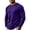 PurpleA^0721V&16, variant on Fabrcox Long Sleeve Shirt for Men Crew Neck Undershirt for Men Casual Lightweight Workout Mens Shirts Big and Tall with Chest Pocket White XXL
