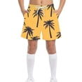 thumbnail image 2 of IVEYRTF Kids Boys Swim Trunks Solid Color Quick Dry Beach Wear Surf Shorts Pocket Design Summer Vacation Comfort Shorts(Yellow,8-9 Years), 2 of 8