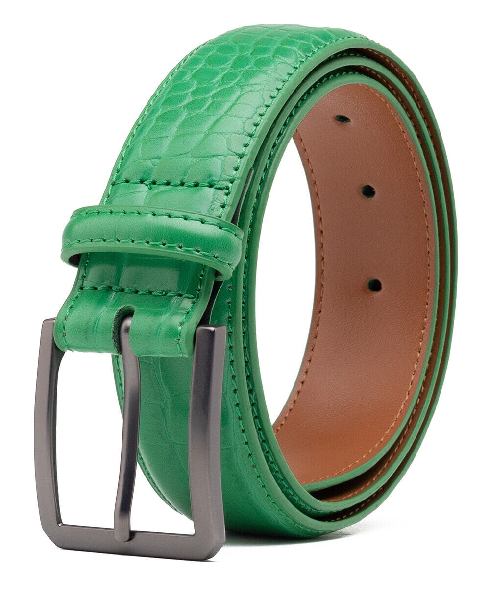Mens Genuine Leather Belts for Men Dress Belt Many Colors - Walmart.com