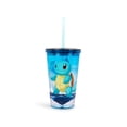 thumbnail image 2 of Vaso Carnival Just Funky Pokemon Squirtle, 473 ml, con pajita, 2 of 6