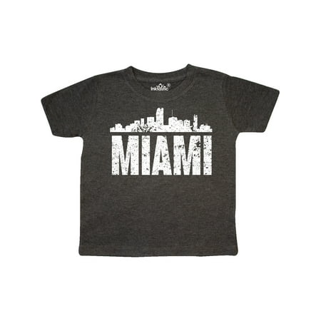 

Inktastic Miami Skyline Grunge Gift Toddler Boy or Toddler Girl T-Shirt