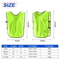 thumbnail image 2 of Scrimmage Training Vest 17x11" Soccer Jersey Sport Team Pinnies, Fluorescent Green 6 Pack, 2 of 7