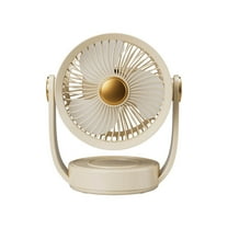 Small Desk Fan, Portable Electric Table Desktop Air Circulator Fans, Desktop Air Circulation Fan USB Charging Home Office Dormitory Wall Mounted With Light Small Fan