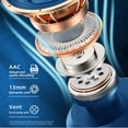 thumbnail image 4 of Sidaley 1 auricular inalámbrico compatible con Bluetooth, auriculares con Control de voz, manos libres de trabajo, 10 horas de tiempo de Type2 NO2, 4 of 6