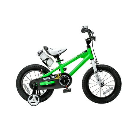 RoyalBaby Freestyle Green 14 inch Kid's Bicycle (Best 14 Inch Kids Bike)