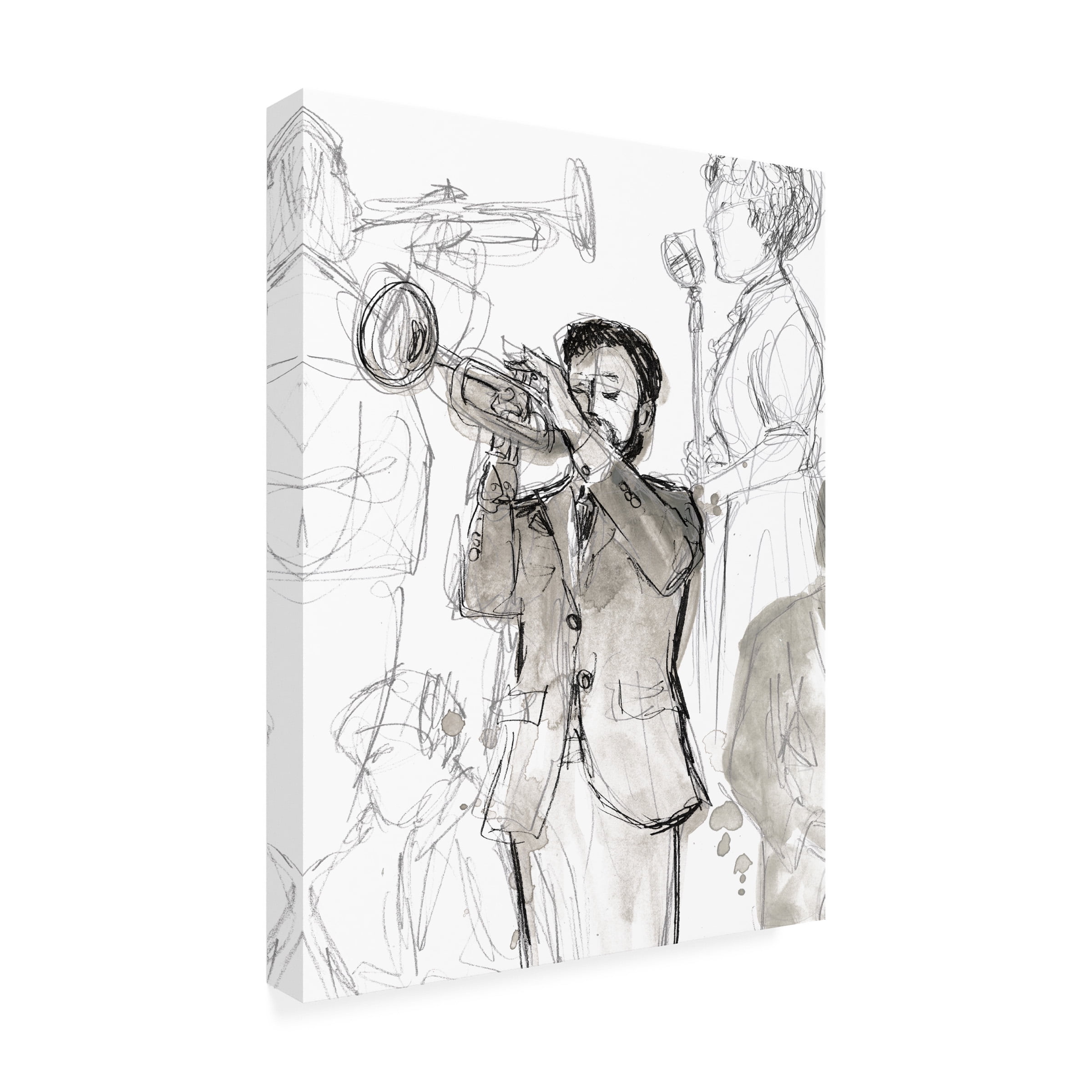 June Erica Vess 'Jazz Sketchbook II' Canvas Art