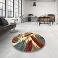 thumbnail image 3 of Ahgly Company Indoor Rectangle Abstract Dark Sienna Brown Abstract Area Rugs, 5' x 7', 3 of 6