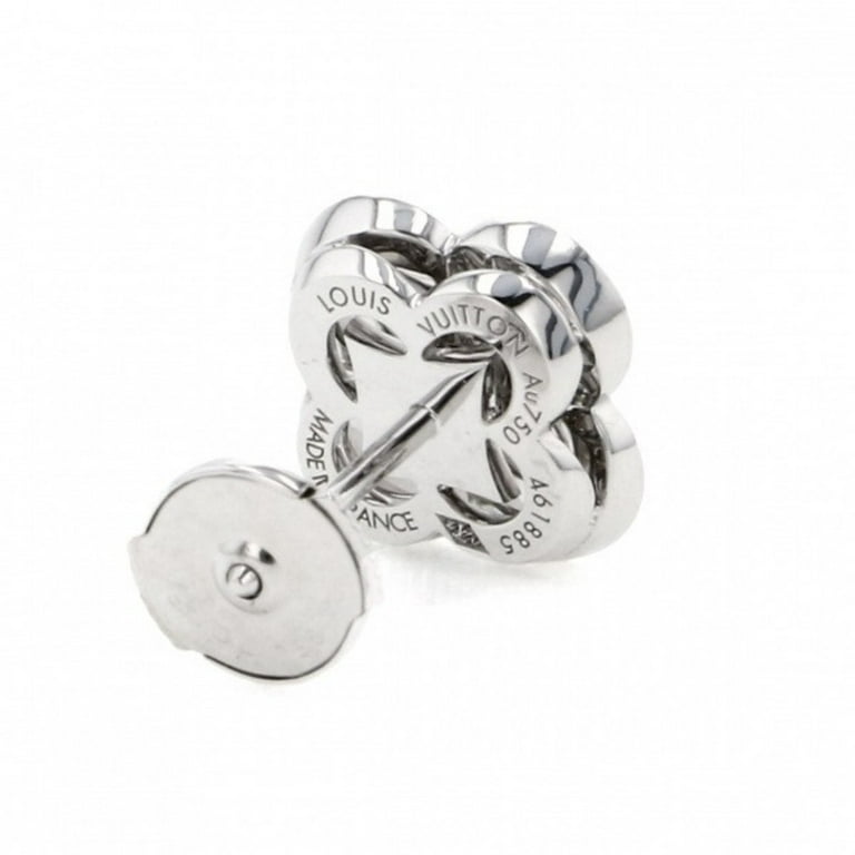 vuitton silver earrings