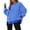 Blue, variant on Duoif Womens Sweatshirt Women's Striped Crewneck Sweatshirt - Oversized Knit Pullover Sweatshirt for Women Black L