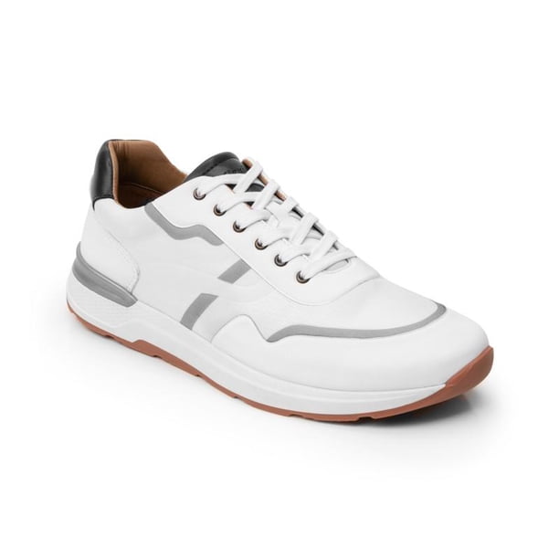 Sneaker Flexi Para Hombre Estilo 06901B Blanco Casual blanco 26.5 Flexi 06901B