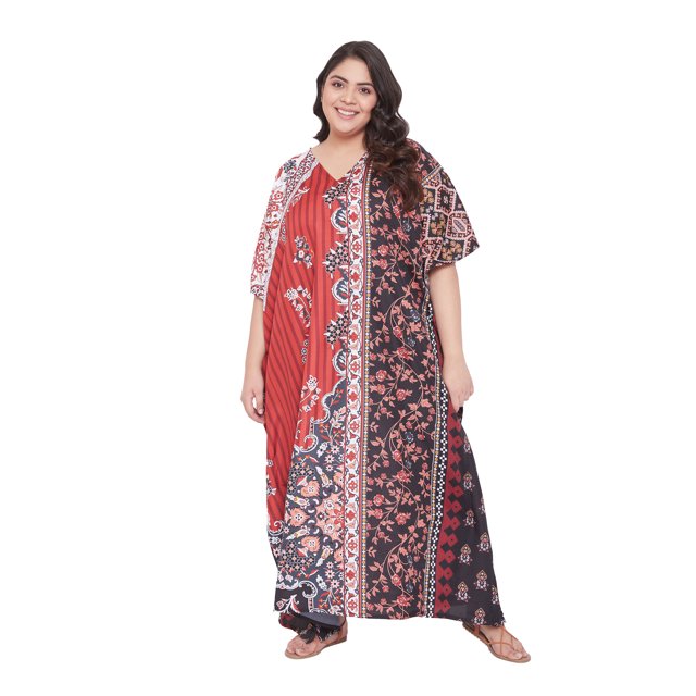 Oussum Robes Caftans Grande Taille pour Femmes Longue Robe Maxi Caftans pour Dames
