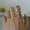 thumbnail image 4 of Cadena Estrella tallada Estrella de cinco puntas 5 Anillo de doce piezas Wmkox8yii fajkfhkj5564, 4 of 9
