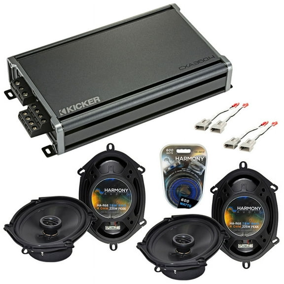 Fits Ford Mustang 1994-1998 Factory Speaker Upgrade Harmony (2) R68 & CXA360.4