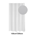 thumbnail image 2 of Inteprter Cortina de ducha impermeable para cuarto húmedo, resistente al moho y a los hongos, de poliéster, fácil de mantener y larga Juegos de accesorios de baño blanco 100cm*200cm, 2 of 6