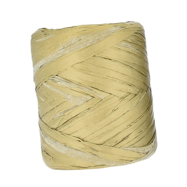 Decodeary Raffia Ribbon Allows To Wonderful Works Of Art With Ease Bulk Packing Raffia Yarn Strong And Durable For Various Crafting Projects Yarn For Crocheting Bulk Packing Ribbon Gold 50 Meters