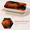 thumbnail image 5 of Thanksgiving Pumpkin Velvet Portable Earring Holder with Removable Compartment: Display Case, Jewelry Box, Decorative Box - Gift!, 5 of 7