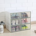 thumbnail image 6 of wirlsweal Shoe Holder Transparent Lightweight PP Clear Plastic Stackable Shoe Organizer for Home, 6 of 11
