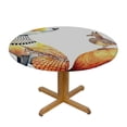 thumbnail image 3 of WYYP Fox Bird Annabel Kidston Round Tablecloth Washable for Home Kitchen Outdoor Decoration 100% Polyester Fiber White, 3 of 8