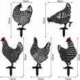 thumbnail image 2 of Decoración de pollo para jardín, gallina realista, arte de patio de pollo, acrílico hueco, 5 uds., 2 of 5