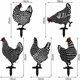thumbnail image 2 of Decoración de pollo para jardín, gallina realista, arte de patio de pollo, acrílico hueco, 5 uds., 2 of 5