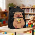 thumbnail image 2 of Jeiento Capybara Toddler School Backpack for 2-5 Year Old, 13.5 Inch Lightweight Kids Bag, Bookbag with 2 Front & 2 Mesh Side Pockets, 2 of 7