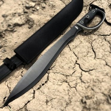 25" FULL TANG HUNTING SURVIVAL FIXED BLADE MACHETE Rambo Knife For Camping Outdoors