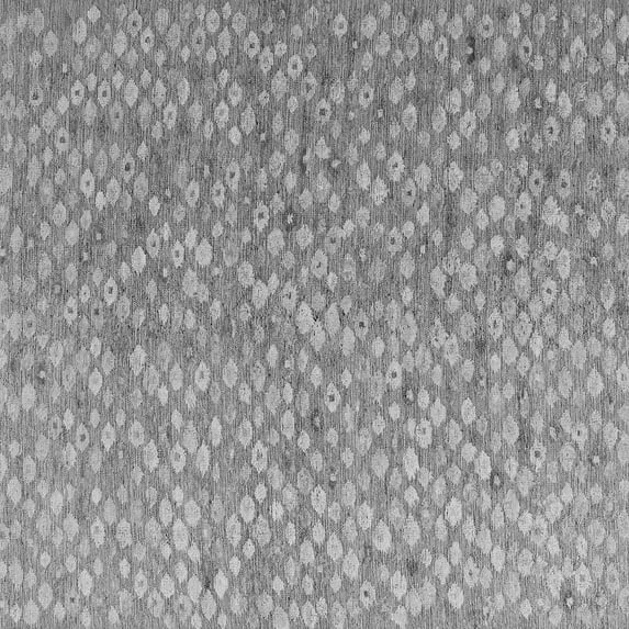 Ahgly Company Indoor Square Abstract Gray Modern Area Rugs, 8' Square