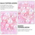thumbnail image 3 of UPOUART 24 Pcs Cake Decoration Balls Pink Plastic Reusable for Kids Birthday, 3 of 8