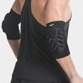 thumbnail image 3 of Elbow Pads Compression Support Braces For Volleyball Basketball Tennis Football 1 Pair, 3 of 7