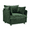 Green, variant on Ktaxon Chenille Accent Chair, Reading Chair with Thick Cushions, Oversized Club Sofa with Two Armrest Pillows for Home Office Khaki
