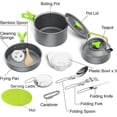thumbnail image 4 of Camping Cookware Kit,Outdoor Cooking Set with Kettle,Lightweight Camping Pot and Pan for 2 to 3 People Camping,Hiking,Picnic, 4 of 5
