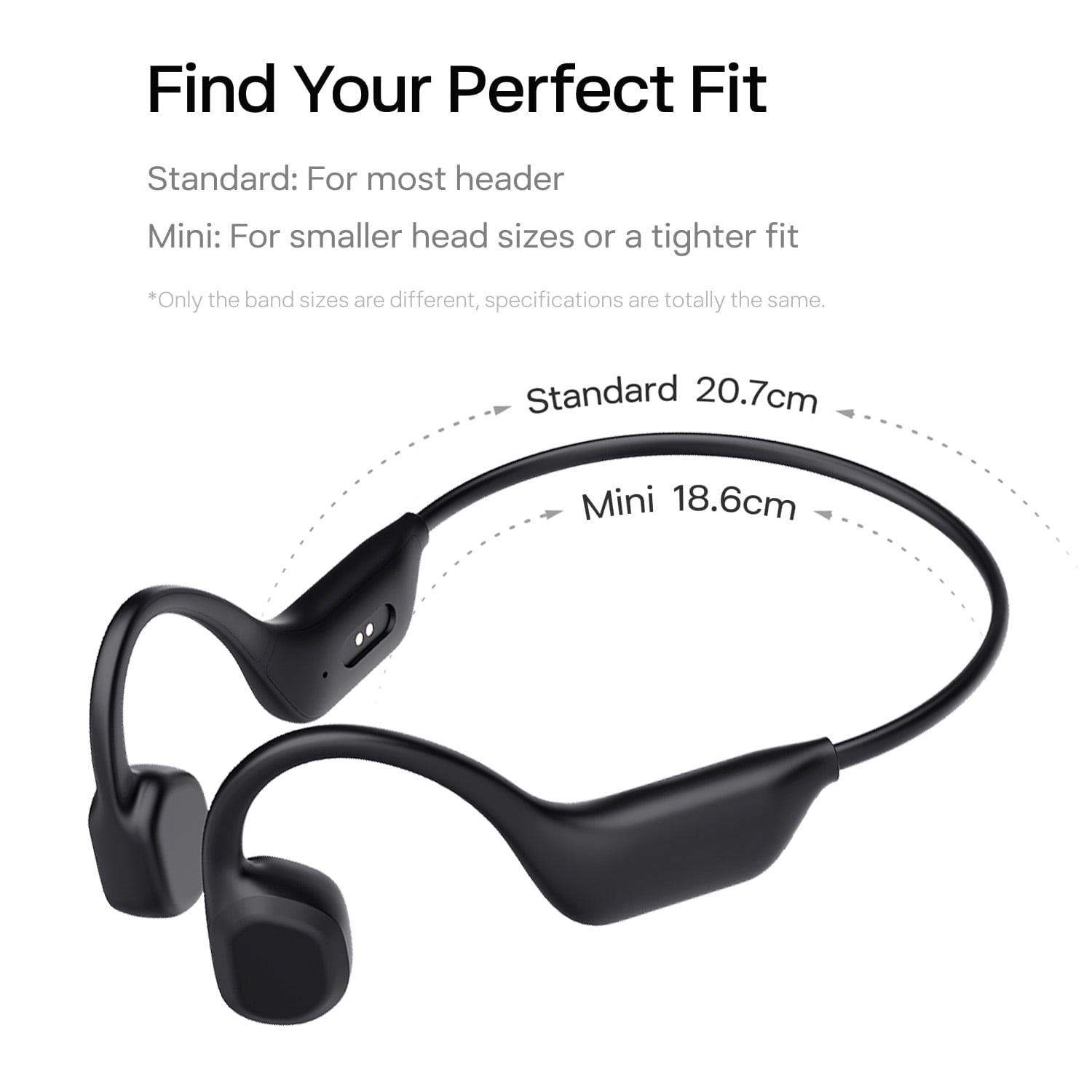 MEEGEEM Bone Conduction Headphones, 2025 Upgrade Bluetooth 5.4 Open Ear Headphones, 10H Playtimes Bone Conduction Earbuds with Mic, IP5 Sweatproof Earphones for Workout, Hiking, Black