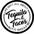 thumbnail image 1 of Life Isnt All About Tequila Tacos, It Should Be! Alcohol Funny Wall Decals for Walls Peel and Stick wall art murals Black Small 8 Inch, 1 of 2