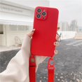 thumbnail image 1 of Crossbody Necklace Strap Lanyard Cord Soft Silicon Phone Case For iPhone 13 12 Mini 11 14 Pro Max X XR XS Max 7 8 Plus SE3 Cover xuanjing unisex, 1 of 2