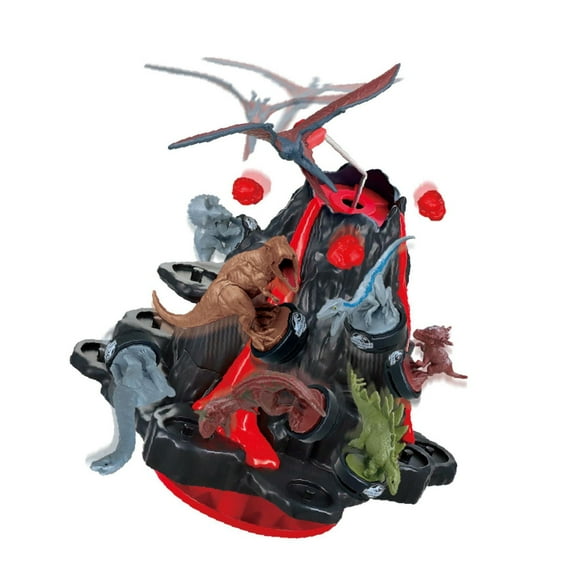 Epoch Games Jurassic World Shaky Volcano, Tabletop Balancing Game with Collectible Dinosaur Figures