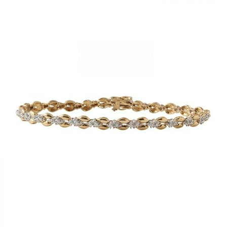 Foreli 0.26CTW Diamond 10k Yellow Gold Bracelet