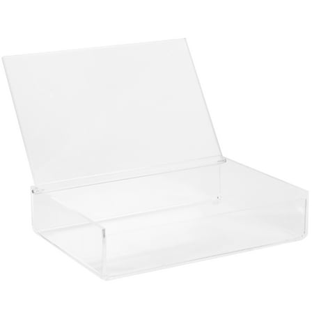 CHICHUMID 1Pack Clear Storage Container Transparent Box for Cards Home Organization