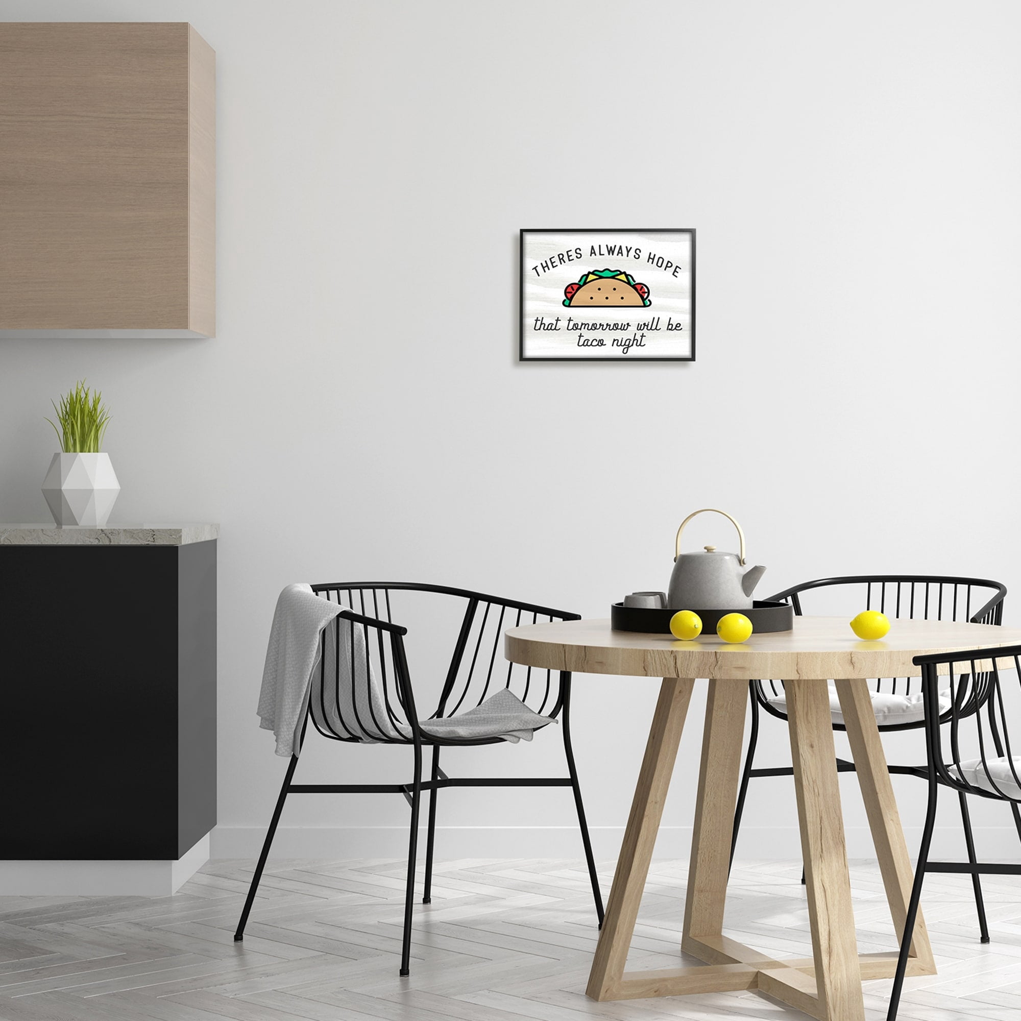 Stupell Industries Always Hopeful Taco Night Funny Kitchen Sign ,30 x 24, Design by Daphne Polselli
