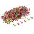 thumbnail image 1 of Baohd 100 Pcs Têtes Rondes en Métal pour Papier et Scrapbooking Assortiment Coloré 5x11mm Style A 1Ensemble, 1 of 6