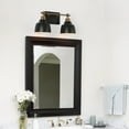 thumbnail image 6 of LNC 2-Light Black and Gold Round Modern Bathroom Vanity Lighting Fixutre,14.5"Lx8.5"Hx7"D, 6 of 16