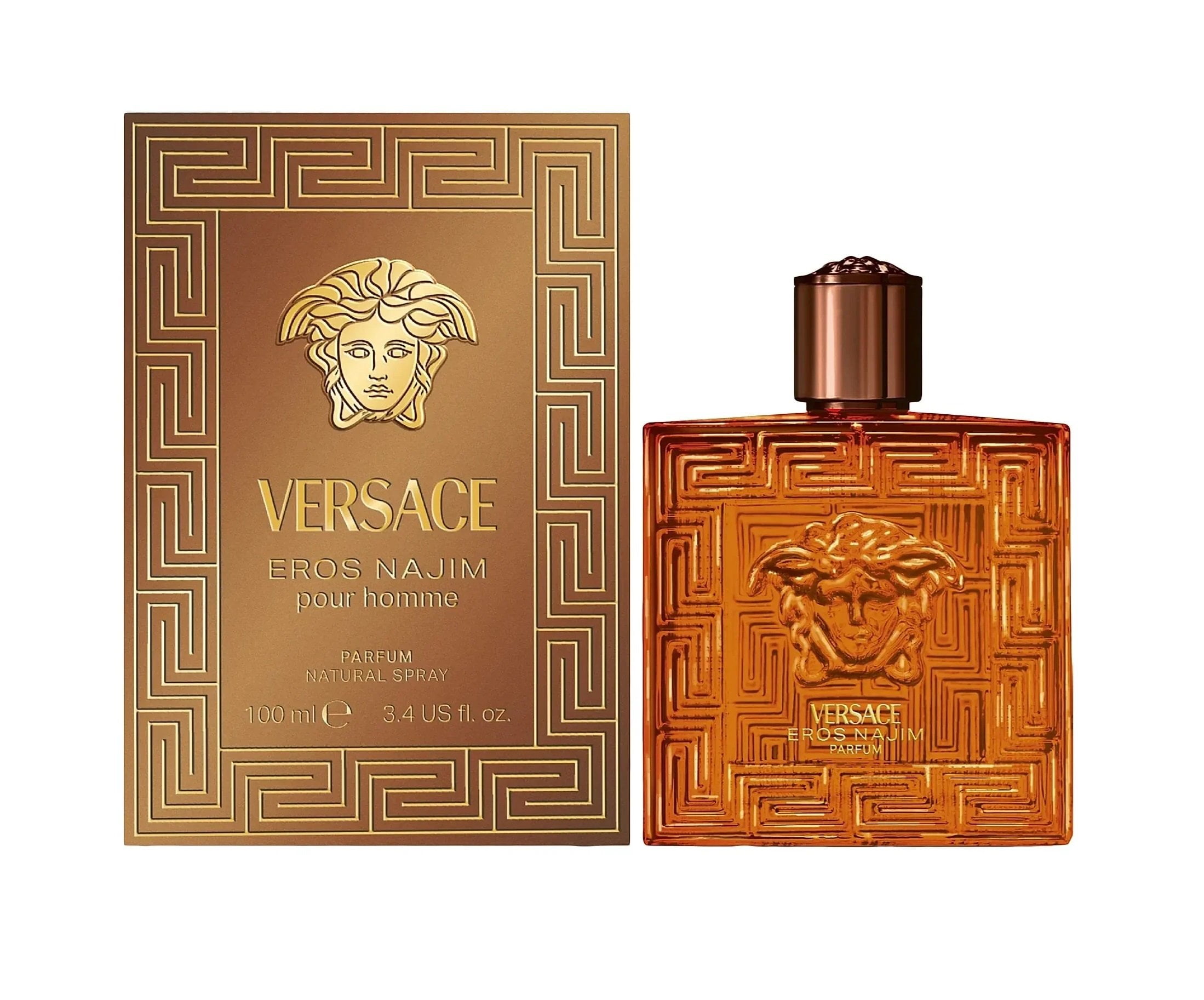 Versace Eros Cologne Perfume Pour Homme, Eau De Toilette Spray 3.4