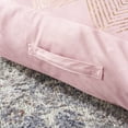 thumbnail image 3 of SAFAVIEH Sarla Diamond Floor Pillow, 26" x 26", Pink/Gold, 3 of 7