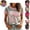 Gray, variant on Mfakffe Breast Cancer Shirts for Women October Breast Cancer Awareness Casual Crew Neck Short Sleeve Tops with Pink Ribbon Print